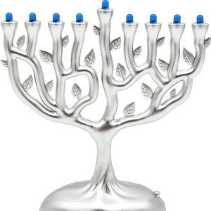 Electric‎ Menorah, Tree of Life Design Hanukkah Menorah, LED Travel Menora